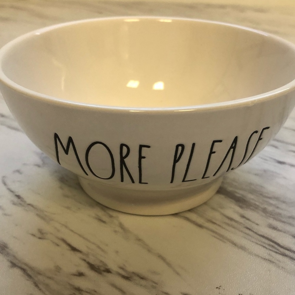 NWT RAE DUNN MORE PLEASE SMALL CEREAL SIZE BOWL